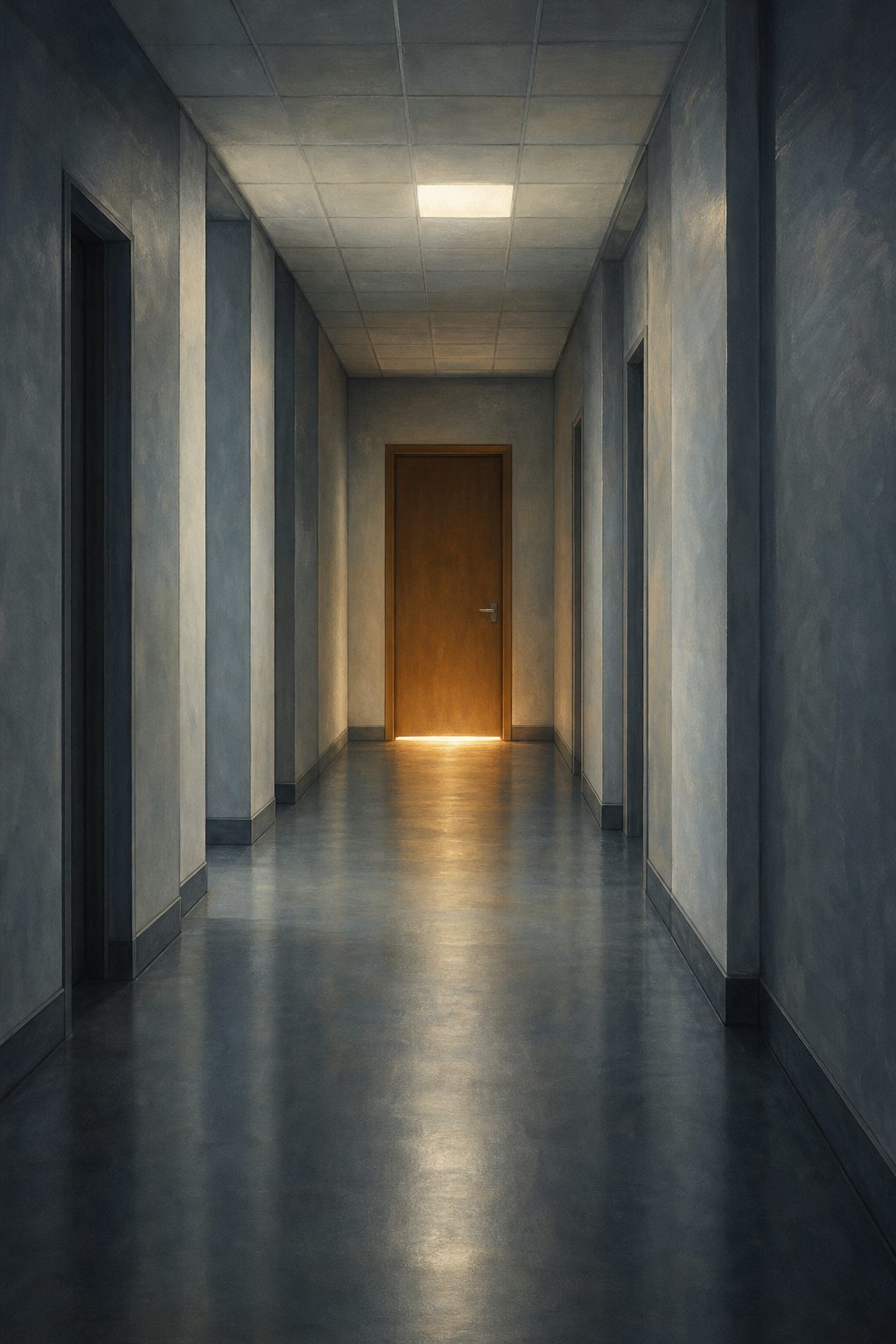 A closed door — the problem